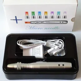 7 색 피부 젊 어 짐 치료를위한 5 개 속도 더마 펜 LED 광자 전기 Miconeedle Dermapen