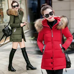 Hooded Long Women Winter Coat Parkas Fashion High Quality Jacka Kvinnor Vintage Bomull Varm Kvinnlig Coat Outwear Ny 2018 NJT574 S18101504