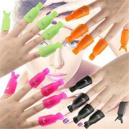 10pcs/set Nail Polish Remover Nail Clips Gel Polish Remover Tool Plastic Clips Soak Off Caps free shipping