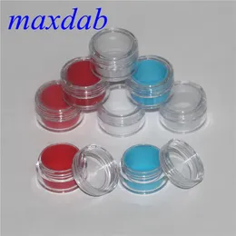 Acrylic silicon container 7ml wax concentrate silicone containers ABS non-stick dab bho oil jars tool storage jar