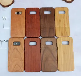 Vendita calda più recente custodia in legno per cellulare per Samsung Galaxy S8 Plus S9 Nota 8 note8 bordo S7 Cover posteriore rigida in legno Custodie per telefoni in bambù per Iphone