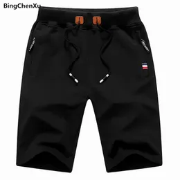 Bingchenxu varumärke 2018 Solid Mäns Shorts Storlek S-4XL Sommar Mens Beach Shorts Bomull Casual Male Homme Brand Kläder 656