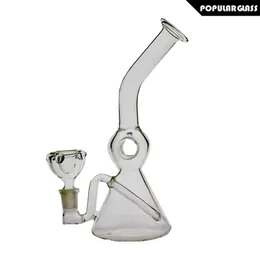 SAML 23CM TALL BONG HOOFAHS DIFFUSION Vattenrökning Rör Vackra oljeriggar Glas Bongs Joint storlek 14.4mm PG5044 (FC-DONUT)