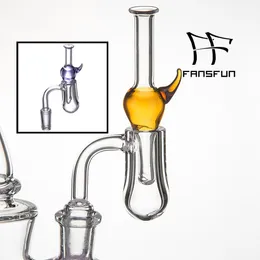 Neues Set Glas-Vergaserkappe + 4-mm-Quarz-Banger Smoke OD 20 mm Kuppel mit Schüsseldurchmesser-Einsatzrohr Dabber Ölplattformen Wasserpfeifen