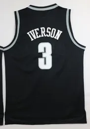 Männer Ewing 33 Iverson 3 Fan-Shop Online-Shop zum Verkauf Georgetown College Basketball-Trikot Sport Trainer College Basketball-Kleidung Yakuda lokaler Online-Shop