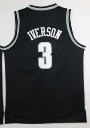 Мужчины Eving 33 Iverson 3 Fan Shop Интернет-магазин для продажи Georgetown College Баскетбол Джерси Спортивный тренажер Колледж Баскетбол Носить Якуда Местный интернет-магазин