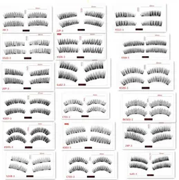 الرموش المغناطيسية امتداد العين الجمال ملحقات المكياج ناعمة الشعر كاذبة رموش مصنوعة يدويًا سقوطًا يدويًا