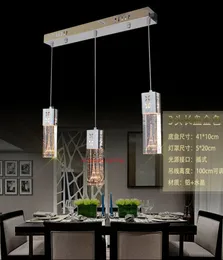 Bubble Crystal żyrandole Trzy restauracyjne jadalnia żyrandole nowoczesne proste kreatywne romantyczne osobowości lampy barowe