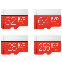 256GB 128GB 64GB 32GB 블랙 EVO Plus TF 플래시 카드 95MB / S 고속 클래스 10 빠른 카메라 스마트 폰 태블릿 PC