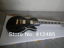 Kostenloser Versand Hochwertige EP G-USA CUSTOM SCHWARZ E-Gitarre Ahorngriffbrett Mahagonikorpus Gitarre