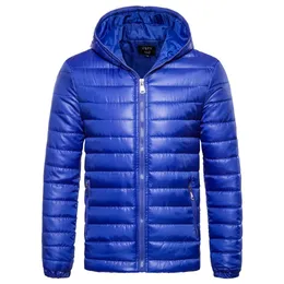 Parkas Män Höst Vinter Ny Mäns Bomull Coat Slim Casual Warm Jacka Coat Hooded Winter Zipper Hooded Overcoat