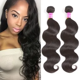 Hot Cake!Fastyle Malaysian Body Wave Extensions Natural Black UNPROCESSED Brazilian Peruvian Indian Virgin Human Hair Bundles Dyeable Cheap