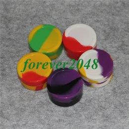 Non Stick Silicone Jars Round Shape 22ML 55mmX28mm Dab Wax storage Vaporizer Oil box Silicone Container