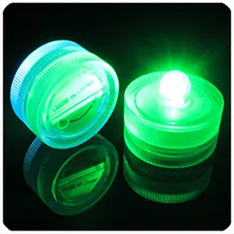Fast shipping Underwater Flicker Flameless LED Tealight Tea Waterproof Candles Light Battery Operated Wedding Birthday Party decoration