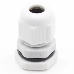 10 adet Kablo Bezi Suyep PG9 Siyah Beyaz Su Geçirmez Ayarlanabilir Naylon Konnektörler Contalar Ile Eklemler Elektrikli Ev Aletleri için 4-8mm