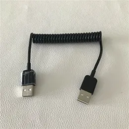 USB 2.0 Typ en hane till manlig förlängning curl fjäder unik dator dragbarhet kort kabel 80 cm
