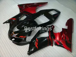 طقم أدوات شحن مجاني مخصص لـ YAMAHA R1 1998 1999 fairings black red YZF R1 98 99 FG36