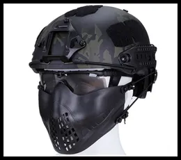 Faltbare Halbgesichts-Mesh-Maske im Stil einer komfortablen, verstellbaren taktischen Airsoft-Schutzmaske für das untere Gesicht