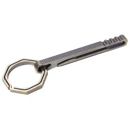 Super Set Titanium Qinggear Hanglip + KeyRing1 Klucz Organizator Wiszący Key Tool EDC Outdoor Tool