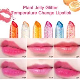 Novo Planta Jelly Descolor Batom com Glitter À Prova D 'Água Longo Hidratante Hidratante Humor Humor Temperatura Cor Change Lips Maquiagem