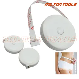 150cm/60inch Round shape white color Waist Tape body measure tape gift promotion 50pcs/lot