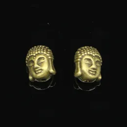 55 st Zinc Alloy Charms Antik bronspläterad Buddha Head Charms för smycken som gör DIY handgjorda hängen 11*9*7mm