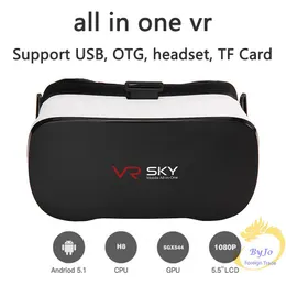 VR All In One CX-V3 Headset Allwinner H8 VR Octa Núcleo de 5,5 Polegadas 1080 P FHD Display VR Óculos Imersivos 3D