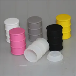 26ml silikonbehållare mat silikon nonstick fat trumma form behållare vax förångare dabber för pyrex brännare oljeplatta glas bongs dhl