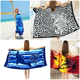 Hot Sale Microfiber Summer Beach Towel Water Absorbent Fast Drying Bath Towel Printed Large Men Women Camping Yoga Towels