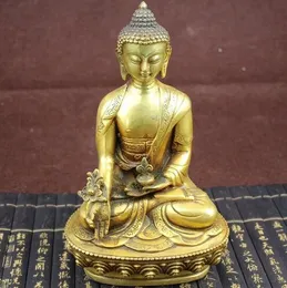 Large Tibet Tibetan brass Medicine Buddha Statue Decoration Crafts