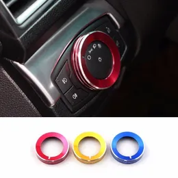 console front head lamp light adjustment switch button ring for Ford Explorer 2011-2017