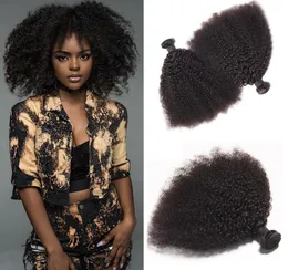 Brasileiro Afro Kinky Curly 100% Não Transformados Cabelo Virgem Humana Tece Remy Extensões de Cabelo Humano Cabelo Humano Tece DIEBEIS 3 Bundles