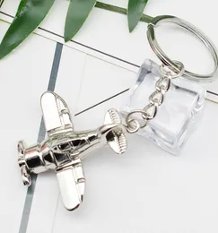 Porte-clés Pilote D'avion En Métal - Miniature Détaillée, Acier Inoxydable - Cadeau Original Pour Passionnés D'aviation - 9