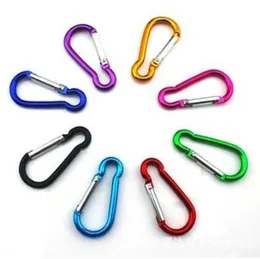 Liten Carabiner Carabiner Clip Ring Keyrings Key Chain Outdoor Sport Camp Snap Hook Keychains vandring Aluminium Metall Rostfritt stål camping Gadgets