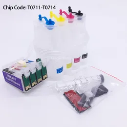 T0711-T0714 Empty CISS Ink System With Chip For Epson S20 S21 SX215 SX100 SX110 SX200 SX209 SX210 SX400 SX510W SX205 SX105 SX405