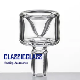 Glasskål 14 18 Dia 33mm Clear Male Joint Herb Holder Rökning Tillbehör för glas Bong