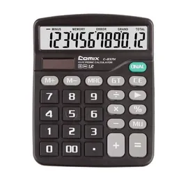COMIX 12-cyfrowa podwójna moc Handheld Desktop Kalkulator Office School Supplies (C-837H)