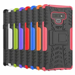 Mini 50p / Kolor Ciężki wytrzymałość Dual Layer Impact Hybrydowy Kickstand Case Cover dla Samsung Uwaga 9 iPhone XR XS XS Max LG G7 Moto 500 sztuk / partia