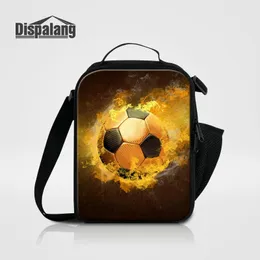 Portable Insulated Lunch Bag Boy Personalized Basketballs Design Men Lunch Box Messenger bags For School Bolsa Termica School Food Lunch Box