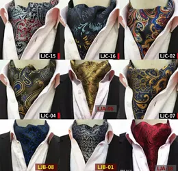 Retro Paisley Cravat Luxury Mężczyźni Ślub Formalny Cravat Brytyjski Styl Dżentelmen Silk Scarves Neck Krawaty Kostium Szaliki Biznes Krawat