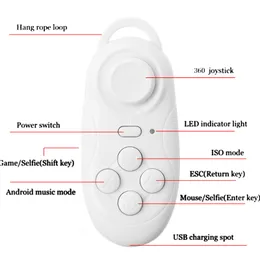 Trådlös Bluetooth Remote Controller Gamepad Selfie Shutter för VR Android / IOS