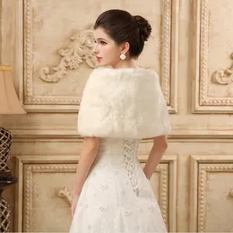 Principessa Coprispalle Sposa Rosso Princess Faux Fur Bridal Shrug