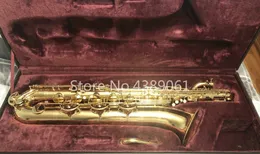 Jupiter JBS-593 GL Baritone Saksofon E Płaski Mosiądz Złoty Lakier Muzyczny Marka Skaxofon z Canvas Case Ustnik