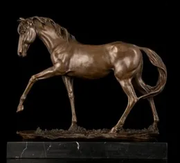 銅の真鍮の工芸品アジアのベストセンレス古典的な質の馬の像の青銅色の彫刻フルスピード