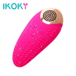 Ikoky vocalization vibrator conesters sexleksaker för kvinna kvinnlig Faloimitator klitoris stimulator oral slickande tunga vibrator s1018