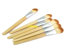 100 sztuk / partia Szybka Wysyłka New Arrival Profesjonalny Bamboo Foundation Makijaż Pędzle Maska Pędzel Miękkie Szczotki Kosmetyczne