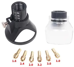 High Quality Drill Dedicated Locator A550 Shield Rotary Tool Attachment Accessories Dremel 6PCS 1-3.6mm Brass Collet Chuck
