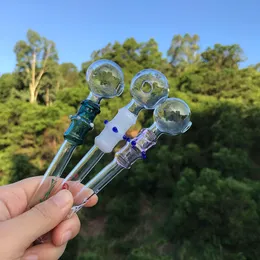 2018 Pyrex vidro queimador de óleo da tubulação de vidro colorido Rig tubo de vidro de fumar cachimbos frete grátis