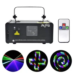 3D Effect 8 CH DMX Mini IR Remote 400mW RGB Laser Scanner Lights DJ Party Disco Show Projektor Stage Lighting Beautiful