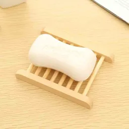 Free shipping 100PCS Natural Bamboo Wooden Soap Dish Wooden Soap Tray Holder Storage Soap Rack Plate Box Container for Bath Shower Bathroom